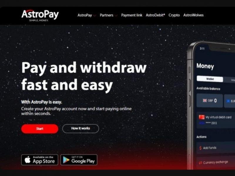 Wpłaty i wypłaty z AstroPay