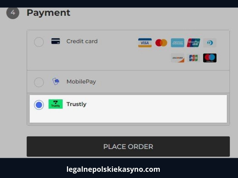 wpłaty i wypłaty za pomocą Trustly